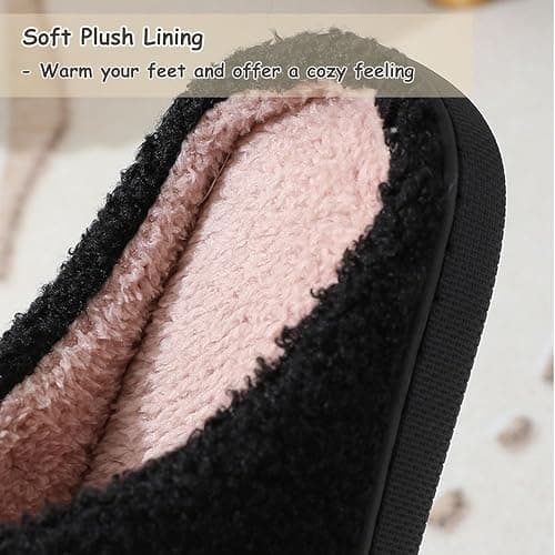 Titype Christmas Slippers Cute Holiday Slipper Warm House Slippers for Women Men, Fuzzy Fluffy Outdoor Indoor Slip On Bedroom Slippers Home Shoes Ladies thumbnail 6