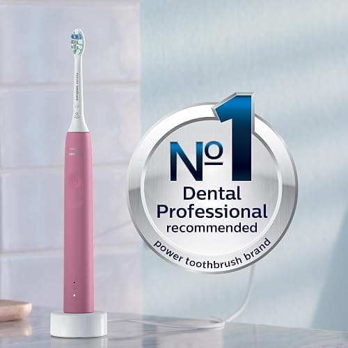 Philips Sonicare 4100 Rechargeable Electric Toothbrush, Advanced Plaque Removal, Pressure Sensor, Includes Brush Head Case, Deep Pink BD5004AZ thumbnail 7