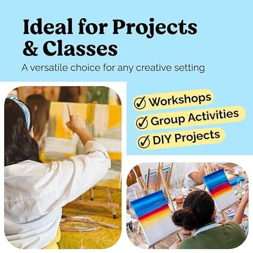 Chalkola Canvas for Painting - (20 Bulk Pack, 5x7, 8x10, 9x12, 11x14 inch) | 100% Cotton Panels, Primed Blank Canvases for Painting for Kids & Adults - Paint Canvas Boards for Acrylic, Oil, Watercolor thumbnail 8