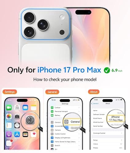 FNTCASE for iPhone 17 Pro Max Case: [Compatible with Magsafe] Translucent Matte Cases with [Full Camera Protection] [Screen Protector] Military Grade Shockproof Protective Phone Cover - Light Pink thumbnail 2