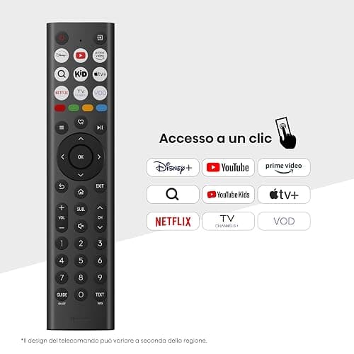 Hisense TV 40" Full HD 2025 40E43QT, Smart TV VIDAA U8, Airplay2, Game Mode, Works with Alexa, Tuner DVB-T2/S2 HEVC 10, lativù, 40'', 2025 LED thumbnail 5