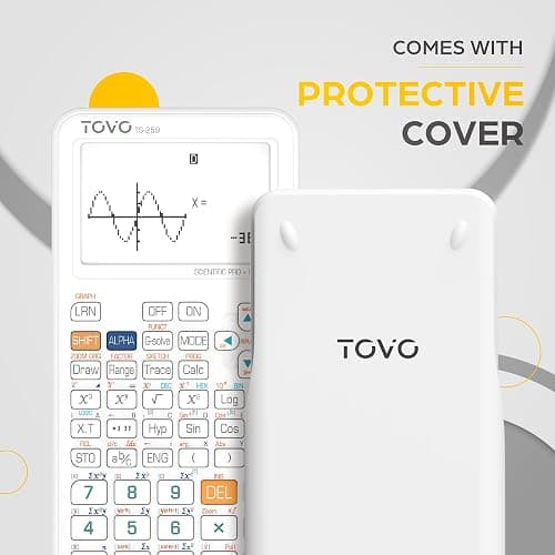 TOVO Scientific Calculator with Graphic Functions, 360+ Functions Graphing Calculator for Students, Large 3" Screen Multi-Mode Scientific Calculators for High School & College, TS-259 thumbnail 7