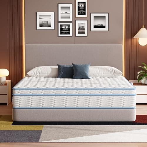 Elynight King Size Mattress,12 Inch King Mattress for Advanced Gel Memory Foam, Soft and Comfortable, Medium Firm, Pressure Relief, CertiPUR-US Certified thumbnail 2