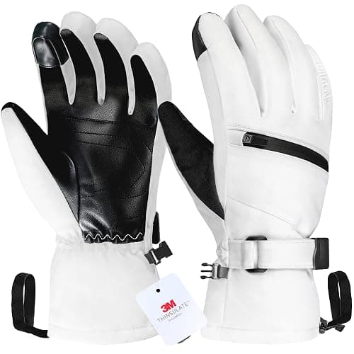 Unigear Skihandschuhe Herren Damen, 3M Thinsulate Winterhandschuhe Touchscreen, Thermohandschuhe wasserdicht warm rutschfest für Skifahren Snowboard Eislaufen Wandern Radfahren - Image 1