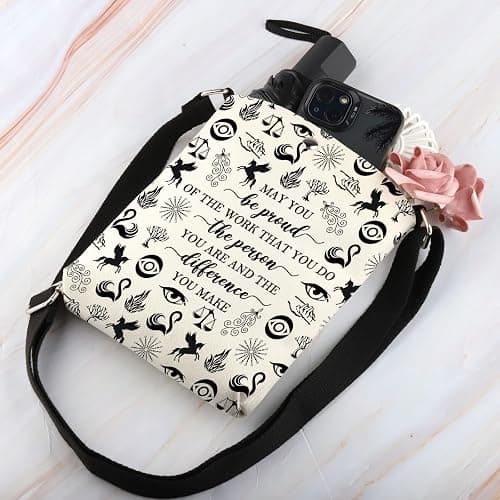 PLITI KOTLC Merchandise Keeper Of The Lost Cities Themed Gift For Bookworm Book Lover Crossbody Bag Foxfire Academy Gift thumbnail 2