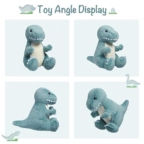 TCBunny Baby Dinosaur Bedtime Stuffed Animal Plush Toy 12", Gifts for Birthday, Valentine, Christmas (T-Rex, Blue), (BPT-0008-BL) thumbnail 4