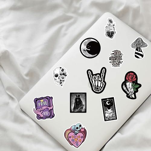 400 PCS Goth Stickers,Goth Accessories,Cool Gothic Bulk Stickers for Adults,Skull Stickers for Water Bottles,Laptops,Scrapbooks thumbnail 4