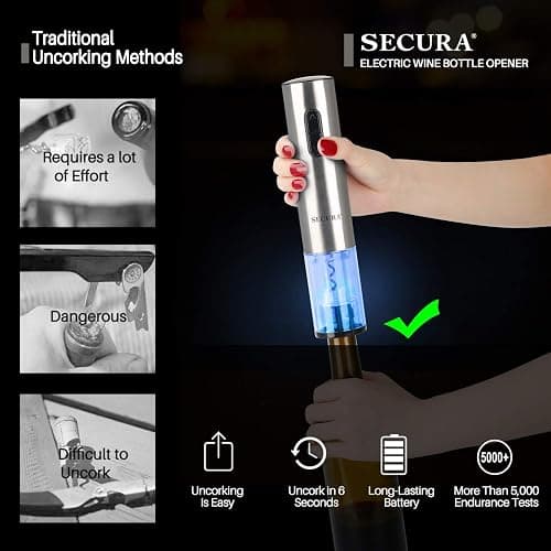 Secura Electric Wine Opener thumbnail 4