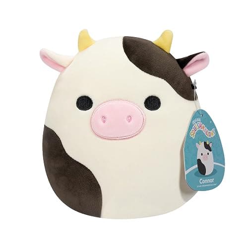 Squishmallows SQCR05373 Connor - Vaca Blanca y Negra, 19 cm, Multicolor thumbnail 8