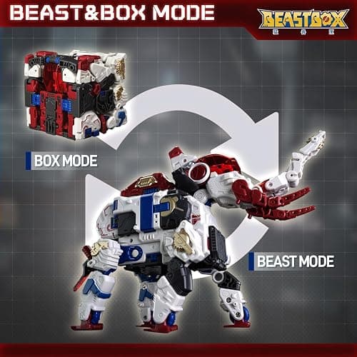 BEASTBOX BB-74 SAFEZONE Deformation Toys Action Figure, Converting Toys in Mecha and Cube, Perfect Birthday Party Gift for Teens and Adults thumbnail 4