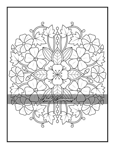 100 Flowers: An Adult Coloring Book with Bouquets, Wreaths, Swirls, Patterns, Decorations, Inspirational Designs, and Much More! thumbnail 16