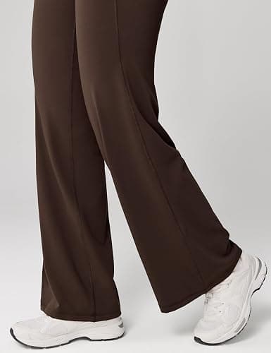 UNISSU Hugcurve No Front Seam High Waisted Wide Leg Yoga Pants for Women with Side Pockets Lounge Buttery Soft - 31" thumbnail 5