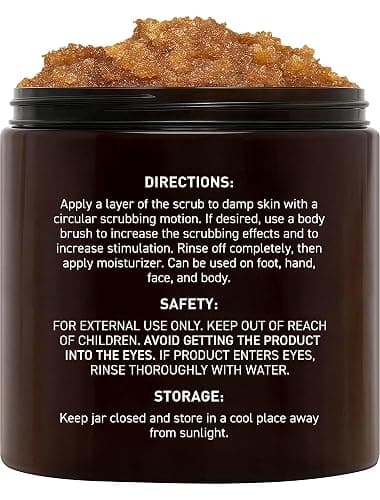Brooklyn Botany Brown Sugar Body Scrub - Moisturizing and Exfoliating Body, Face, Hand, Foot Scrub - Fights Acne, Fine Lines & Wrinkles, Great Gifts For Women & Men - 10 oz thumbnail 2