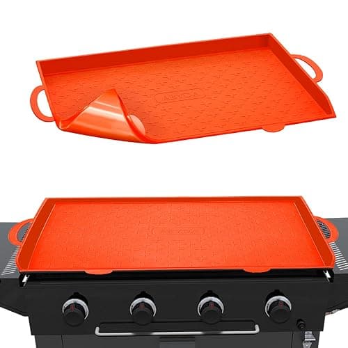 ABYDA 28 Inch Silicone Griddle Mat Cover for Blackstone, Full Coverage Heavy Duty Food Grade Grill Buddy Mat, All Season Cooking Surface Protective Cover - Image 1