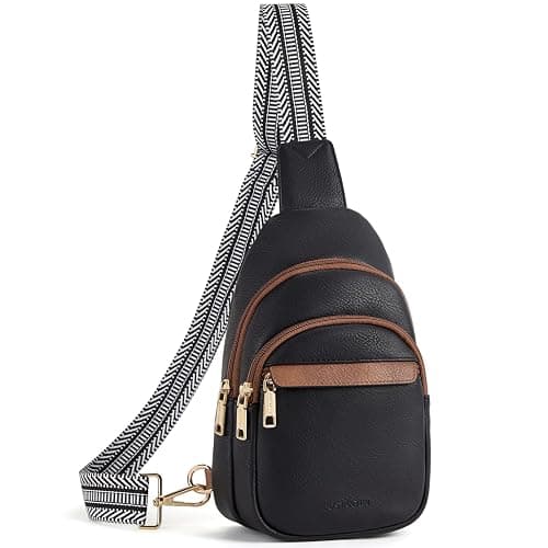 BOSTANTEN Small Sling Bag for Women Leather Crossbody Bags Fanny Pack Chest Bag for Travel - Image 1