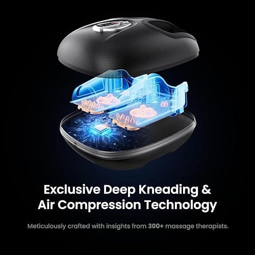 RENPHO Foot Massager Machine with Heat [2026 Upgraded], Shiatsu Foot Massager for Plantar Fasciitis, Christmas Gifts for Women, Cordless Control, FSA Eligible HSA Store Eligible, 2026 New Upgraded, BK thumbnail 3