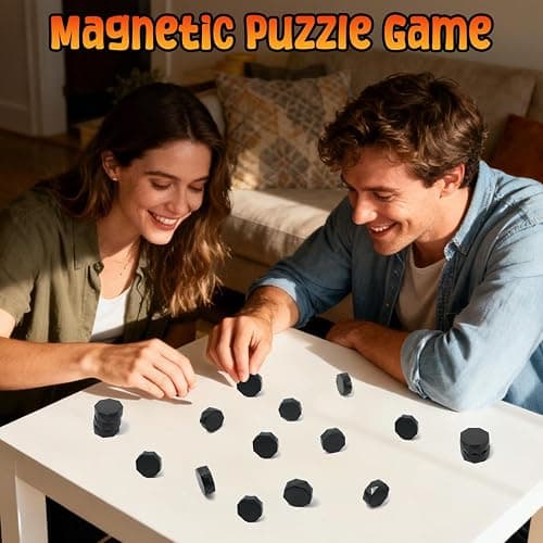 32Pcs New Magnetic Chess Game Set，Magnet Game with dice，Party Travel Desktop Magnetic Strategy Game，Cluster and Puzzle Game for Kids and Adult thumbnail 3