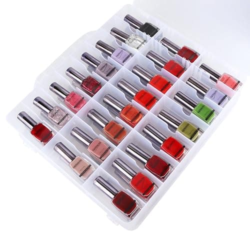 Kissbuty Universal Nail Polish Holder Organizer for 48 Bottles Adjustable Dividers Space Saver thumbnail 8
