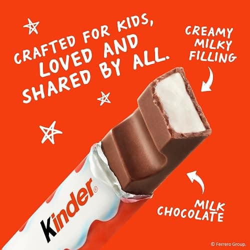 Kinder Chocolate, 18 Four Count Packs, Milk Chocolate Bar with Creamy Milky Filling, Individually Wrapped Candy, 1.8 oz Each thumbnail 5