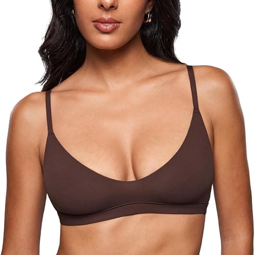 INLYRIC Women's Inbarely Soft Scoop Bralettes No Padding Cami Bras Unlined No Underwire Comfort Sleep Bralette Pullover - Image 1