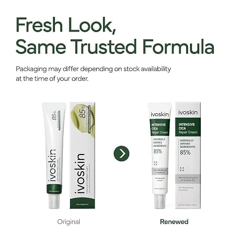 IVOSKIN Intensive Cica Repair Cream, Korean Dexpanthenol cream, Restore Skin Barrier, Prevent Acne Breakouts, Ultra-Soothing & Hydrating Care Cream for Sensitive Skin with Madecassoside (1.76oz / 50g) thumbnail 2