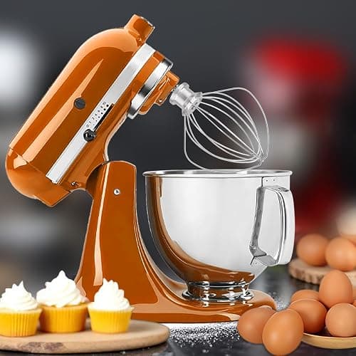 Whisk Attachment Stainless Steel Wires Whip K45WW Parts fit KitchenAid 4.5 and 5 QT Tilt Head Stand Mixer thumbnail 2