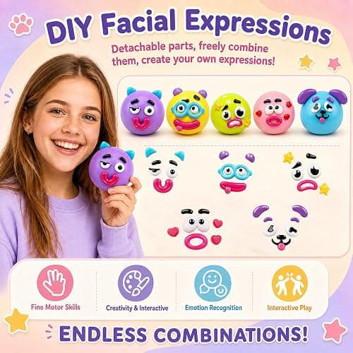 Curiosities Dog Face Swap Squishy Cute Slow Rise Relaxing Sensory Fidget Relief for Adults Anxiety Relief (Blue) thumbnail 3