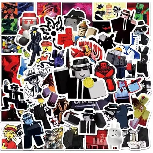 Forsaken Stickers - 50PCS Horror Video Game-Inspired Stickers Pack Cool Dark Cartoon Game Characters Vinyl Waterproof Stickers for Kids Teens Adults Laptop, Water Bottle, Phone, Skateboard Decals thumbnail 3