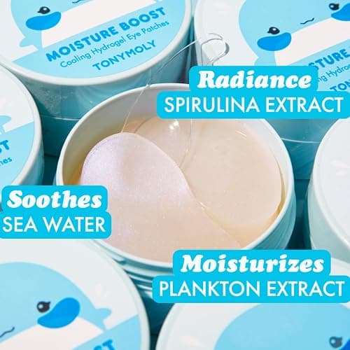 TONYMOLY Hydrogel Eye Patches, Refreshing & Hydrating Eye Patches for Tired Under Eyes, Restores Skin Barrier & Reduces Dark Circles, Plump & Smooth Under Eyes thumbnail 2