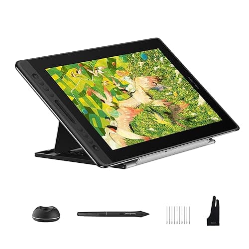 HUION Kamvas Pro 16 V2 Drawing Tablet with Screen, 16384 Levels Pen, 15.6" | Battery-Free PenTech 4.0, Full Lamination Canvas Glass 2.0, Smart Touch Bar and 6 Keys, Works with PC, Mac and Linux - Image 1