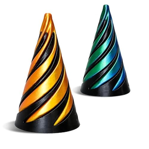 2 Pcs Impossible 3D Spiral, Pyramid Fidget Toy, 3D Printed Pass Through Fidgets for Home Office Decoration and Gifts - Image 1