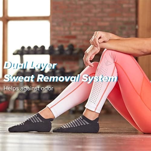 R-Gear Drymax No Show Running Socks For Men and Women, Light Cushion | Breathable, Moisture Control & Anti Blister |3 Pack thumbnail 3