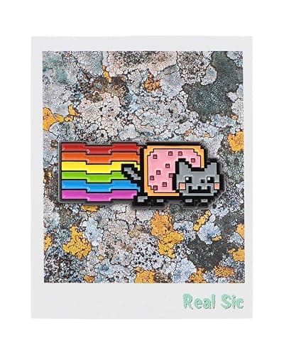Nyan Cat Pin - Rainbow Cat Meme Enamel Pin thumbnail 2