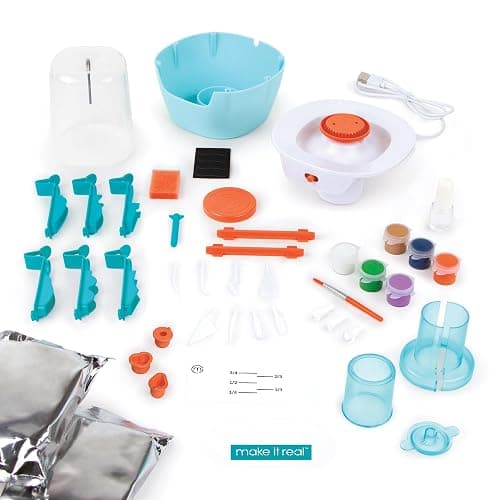 Make It Real: Mini Pottery Studio Deluxe Set - DIY All-in-1 Sculpting Craft Kit, All Skill Levels, Miniature Clay Projects, Kids Girls & Tweens Age 8+ thumbnail 6