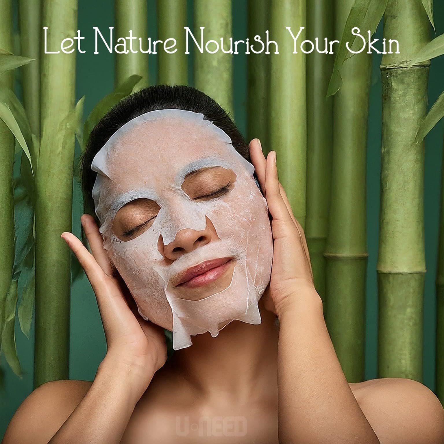 U-NEED 100 pcs Korean Face Sheet Mask (10 Types x 10 pcs) Natural Facial Mask Sheet | Tencel | Skin Care | Made in Korea | Moisturizing & Tightening | Skin Brightening and Pigment Balancing thumbnail 7