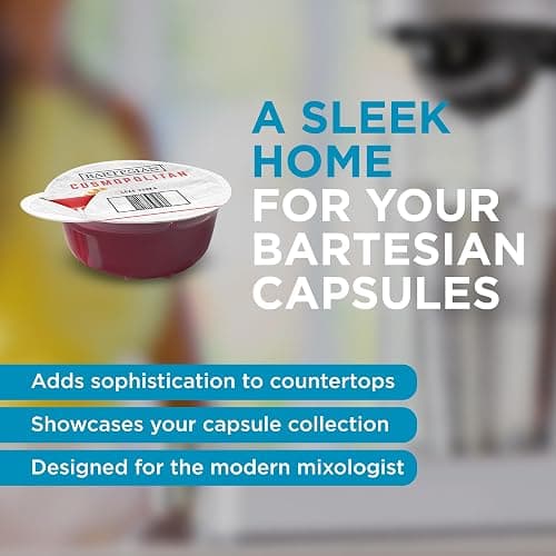 Bartesian Cocktail Capsule Storage Drawer Organizer - Stylish Mixology Cocktails Drink Mixer Holder Dispenser - Home Bar Accessories for Cocktail Maker Machine - Holds Up to 36 Bartesian Capsules - Capsule Drawer thumbnail 2