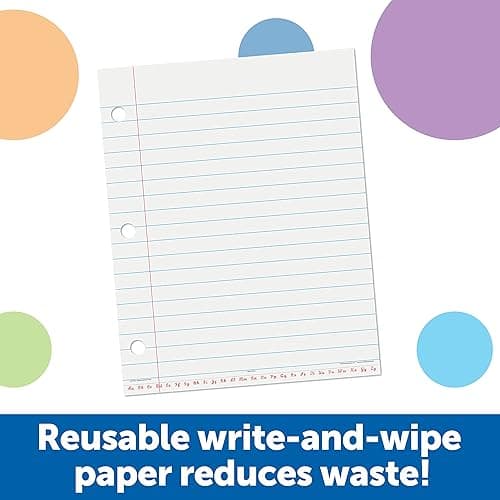 Learning Resources Giant Sized Magnetic Notebook Paper - Writing Skills, Handwriting Practice, Model Sentences, Student and Teaching Supplies, Classroom Must Haves, Homeschool, Back to School thumbnail 4