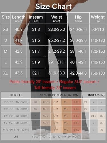 YEOREO Workout Leggings Womens No Front Seam Straight Leggings 29" / 31.5" / 33" High Waist Buttery Eddiy Gym Yoga Pants thumbnail 5