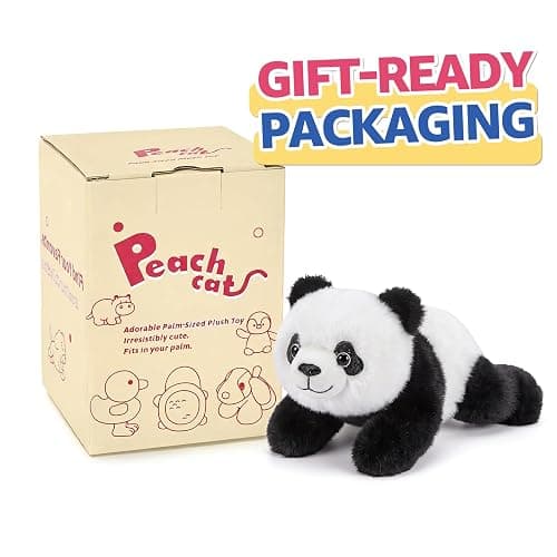 PEACH CAT Panda Stuffed Animal Cute Plushies Small Plush Toys Birthday Gifts for Girls Boys Kids thumbnail 4