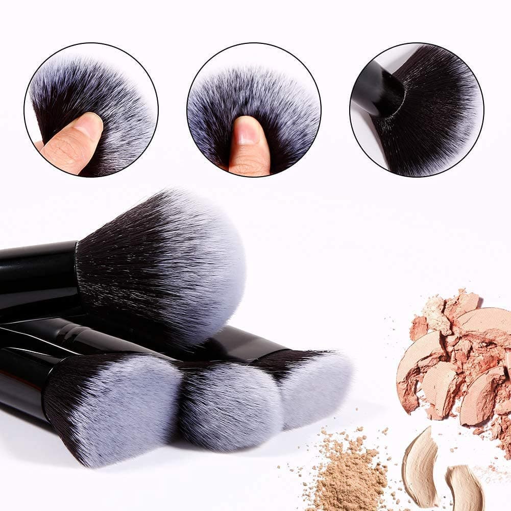 DUcare Makeup Brush Set 15pcs Professional Makeup Brushes Premium Synthetic Kabuki Foundation Blending Face Powder Blush Concealers Eye Shadows Eyeliner Blending Make Up Brushes Set thumbnail 4