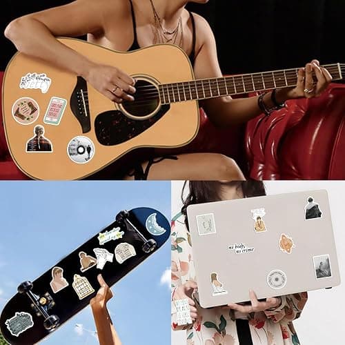 Taylor Swift Lyrics Stickers Pack – 150pcs Aesthetic Vinyl Decals Inspired by Albums & Quotes – Waterproof Stickers for Laptop, Water Bottle, Scrapbook, Phone – Swiftie Merch Gift thumbnail 8