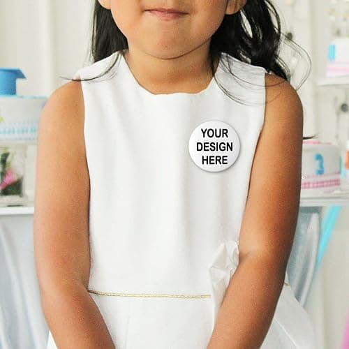 Custom Pins Custom Buttons 1-200PCS Personalized Custom Pin-Back Round Pins Add Your Name Photo Logo for Backpack Cloth Decoration Gifts for Adults Kids Party Supplies Ceremonies Competitions Medium thumbnail 5