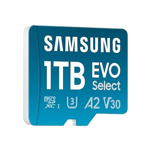 Samsung EVO Select microSD Memory Card + Adapter, 1TB microSDXC, Up-to 160 MB/s, 4K UHD, UHS-I, C10, U3, V30, A2, for Mobile Phone, Smartphones, Nintendo-Switch, and Tablets (MB-ME1T0SA/AM) thumbnail 7
