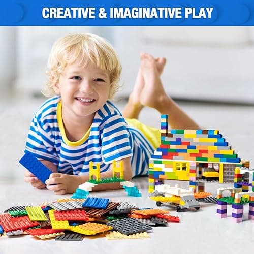 MANNIDOO 110 Pieces Classic Building Plates, 11 Sizes Small Baseplates Multipacks - Compatible with All Major Brands Pieces, Flat Platform Base for Moc Building, Light Grey thumbnail 5