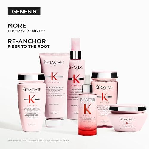 Kérastase Genesis Hair Serum, Nourishing Fortifying Leave-In, For Weakened Hair, With Ginger Root Edelweiss Flower, 90 ml thumbnail 9