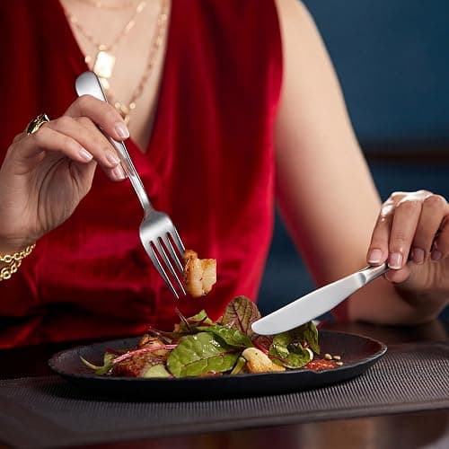 LIANYU 20 Piece Silverware Flatware Cutlery Set, Stainless Steel Utensils Service for 4, Include Knife Fork Spoon, Mirror Polished, Dishwasher Safe thumbnail 2
