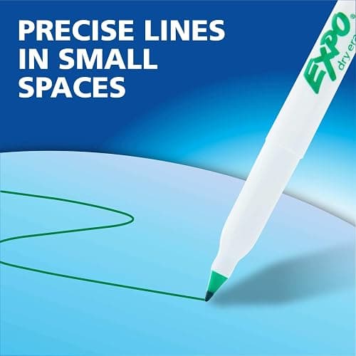 EXPO Dry Erase Markers, Low Odor Ink, Assorted Colors, Ultra Fine Tip, 8 Count - Whiteboard, Calendar, Organization, School Supplies thumbnail 9