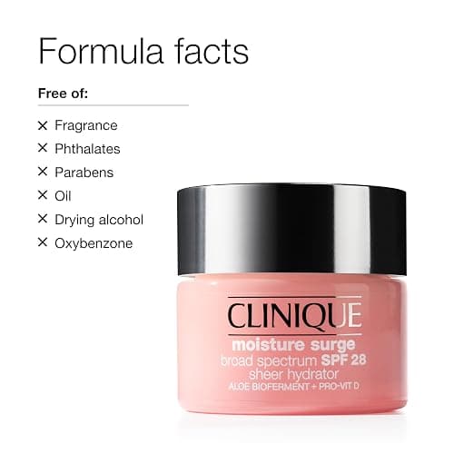 Clinique Moisture Surge Broad Spectrum SPF 28 Sheer Hydrator Face Moisturizer With SPF, Hyaluronic Acid, Aloe Bioferment + Provitamin D | Hydrating + Sun Protection thumbnail 8