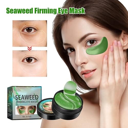 30 Pairs Seaweed Eye Cover Eye Pads Anti-Ageing Eye Cover Collagen Eye Cover Moisturising Eye Patches Removing Dark Circles Fine Lines Wrinkles Eye Bags Puffiness,Eye Skin Care Pads With Collagen thumbnail 7