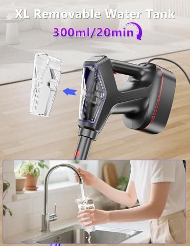 Steam Mop for Floor Cleaning, Heavy Duty All-in-One Steam Cleaner for Home with Detachable Handheld Steamer, for Hardwood, Tile, Walls, Grout, Windows, Furniture and Decks thumbnail 4